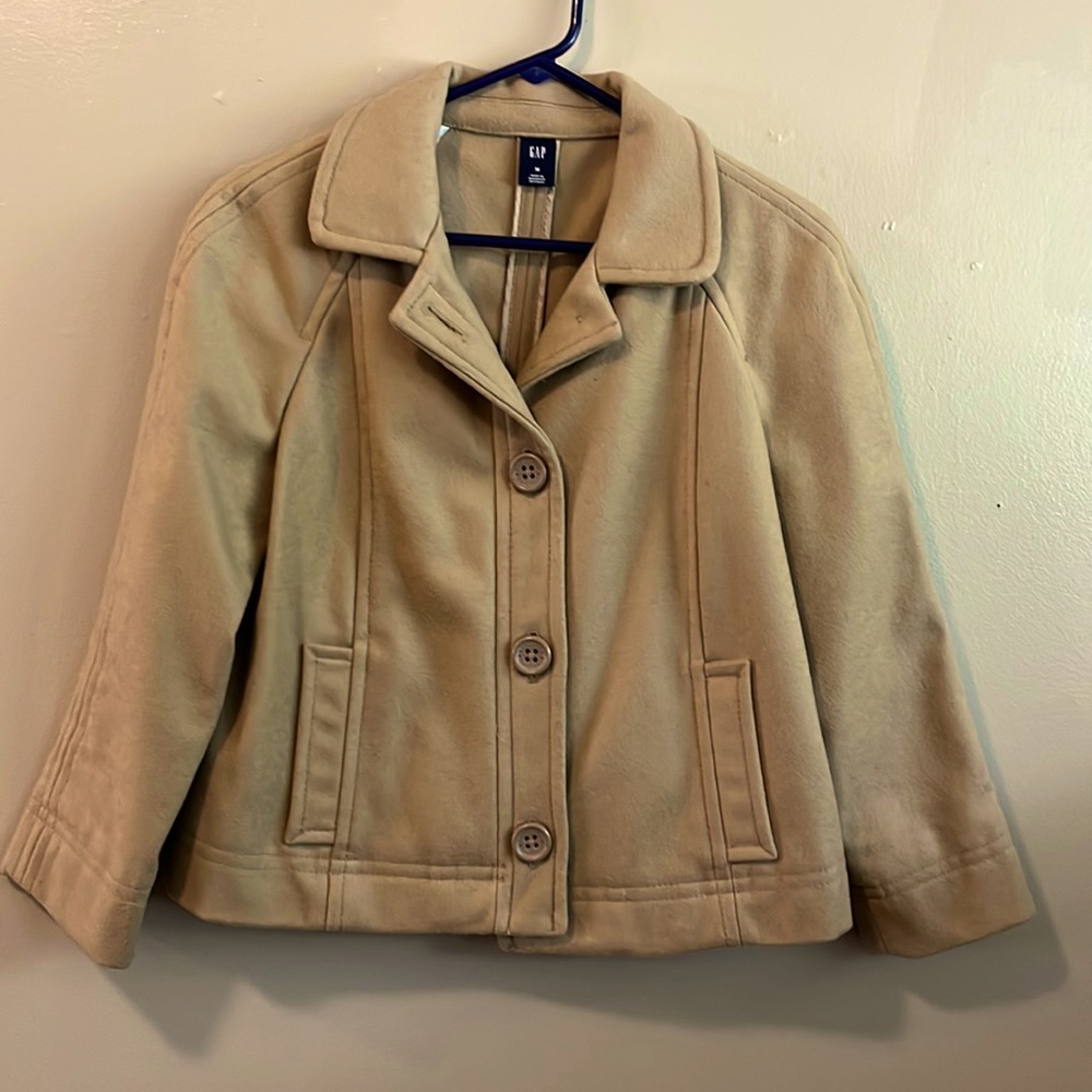 Gap Camel cropped pea coat